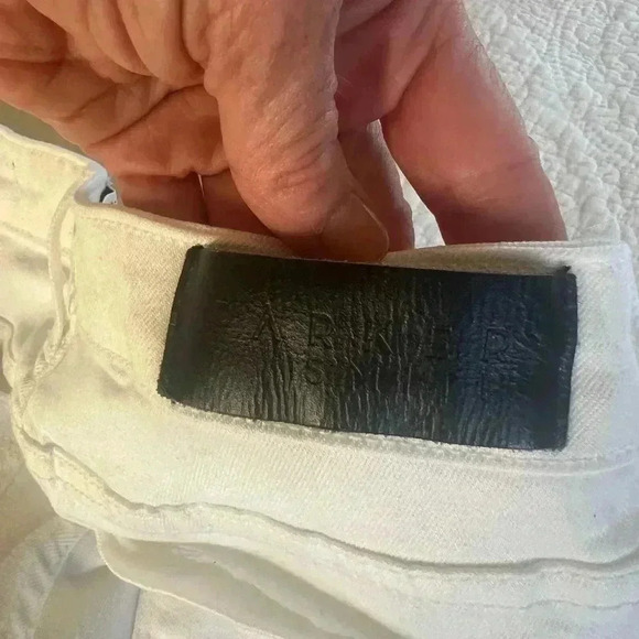 Parker Smith White Jeans with navy/orange trim. 28 skinny perfect condition. - Picture 11 of 15